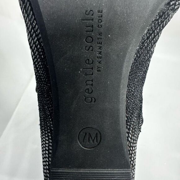 Gentle Souls by Kenneth Cole Noa Crisscross Metallic Demi Wedge Pumps - Picture 6 of 6